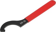 CLAHJQX ER32 Coilover Spanner Wrench, Adjustable Shock Spanner with Non-slip Handle, C-Shape Hook Wr