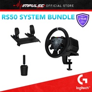 Logitech G RS50 System 3-Piece Sim Racing Wheel, RS50 Wheel base with 8 Nm Direct Drive (For Playsta