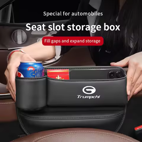 Leather Car Seat Sewn Gap Crevice Slot Storage Box Cup Holder For Trumpchi GAC Ga3 Ga4 Ga6 M6 S7 M8 