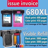 hp 680 ink hp680xl refillable ink cartridge Compatible for HP 1115 2135 2136 2138 3635 3636 3835 453