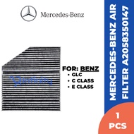 MERCEDES-BENZ Aircond Cabin Filter For C Class W205/ E Class W213/ C238/ Glc X253 (A2058350147)