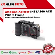 AMagisn Set Hand Grip for Insta360 Ace Pro 2 Xplorer Grip Kit Frame Mount Ace Pro