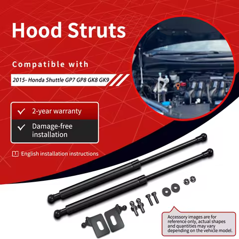 SEMTAY Hood Struts Compatible with 2015-2022 Honda Fit Shuttle GP7 GP8 GK8 GK9 Bonnet Lift Support s