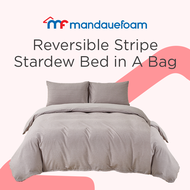 Mandaue Foam Reversible Stripe Stardew Bed in Bag