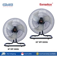 EuropAce 18"/ 20" Twin Turbo Power Floor Fan EPF 2183U/ EPF 2203U