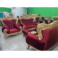 set sofa jati royal / set sofa jati mewah original jati indonesia gred A