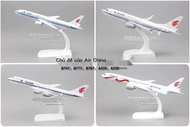 Air China Boeing B737 B747 B777 Airbus A330 A350 Metal and Plastic Simulation Airplane Model