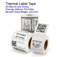 ♥[Nimbot B21 / B3S] White thermal sticker tape used for labeling printer B21 / B3S D9VL