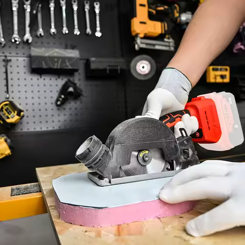 Professional Cordless Brushless Electric Mini Circular Saw, With Adjustable Angle And Depth Function