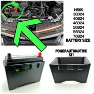 NS60 NS60S NS60LS NS60R B24R B24L 38B24 40B24 46B24 50B24 55B25 70B24 Car Battery Protection Cover
