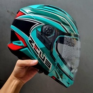 Zeus 613C AJ26 PETRONAS GREEN Modular Helmet Zeus ZS613C ZS-613 613 (2KG)