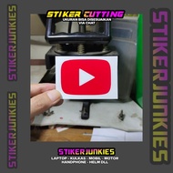 YOUTUBE LOGO STICKERS 2 CUTTING STICKERS