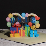 【SARA】3d 3D Digital Commemorative Birthday Card ins Handcrafted High-Value Foldable Holiday Letter C