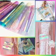 SUNSHINE Iridescent Film, Shiny Candy Color Rainbow Film Vinyl, DIY Transparent 20*95CM Tarpaulin Bo