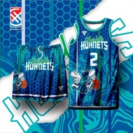 CHARLOTTE HORNETS x HG CONCEPT JERSEY Full Sublimation 3D Vest Summer Basketball Jersey Set