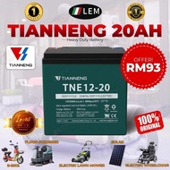ORIGINAL TIANNENG 12V 6-DZF-20 LEM EBIKE LEAD ACID BATTERY AGM GEL / SOLAR / USP BACKUP BATERI