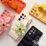 Luxury 3D Down Jacket Casing For Honor X9A X9B X9 X8B X8A X8 X7B X7A X7 X6B X6 5G 4G Cute Sunflower 