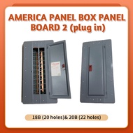 AMERICA PANEL BOX PANEL BOARD 2 (plug in) - 16 BRANCHES 4 6 8 10 12 14 16 18 HOLES