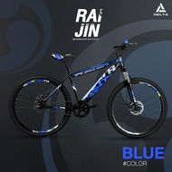 จักรยานเสือภูเขา DELTA รุ่น RAIJIN 26นิ้ว โช๊คซับแรงกระแทก ดิสเบรคหน้า-หลัง แถมฟรีไฟหน้า-ท้าย (มีจัดส่งพร้อมขี่เป็นคัน 100%+รับประกัน)