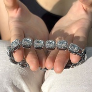 Crystal diamond bracelet, hip-hop bracelet, unisex versatile full-diamond bracelet i