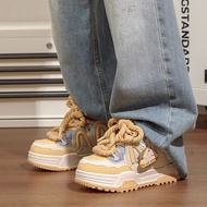 Couple Shoes Autumn Winter Niche Qi 2025 Bread fashion Shoes New Style Student Casual Trendy Thick M