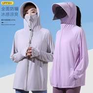 Ice Silk Sun Protection Clothing Women 2024 Summer Ultraviolet Protection Breathable Ultra-Thin Blou
