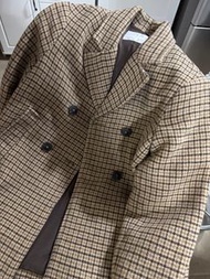 Zara 格紋外套 7 碼