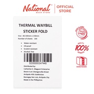 Thermal Waybill Sticker A6 100X150mm Fold - 100s