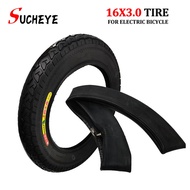 16 Inch Inner Tube Outer Tire of Pneumatic Tire 16x3.0 Tire for Bike Tyre Electric Bicycle