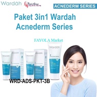 Paket Hemat 3in1 Anti Acne Wardah Acnederm Series Ori