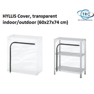 HYLLIS Cover, transparent indoor/outdoor (60x27x74cm) -  100% GENUINE IKEA