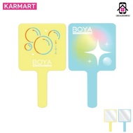 BOYA Makeup MIRROR LOOK AT ME Size 12.05X0.7X21.7CM Boa Yellow And Blue