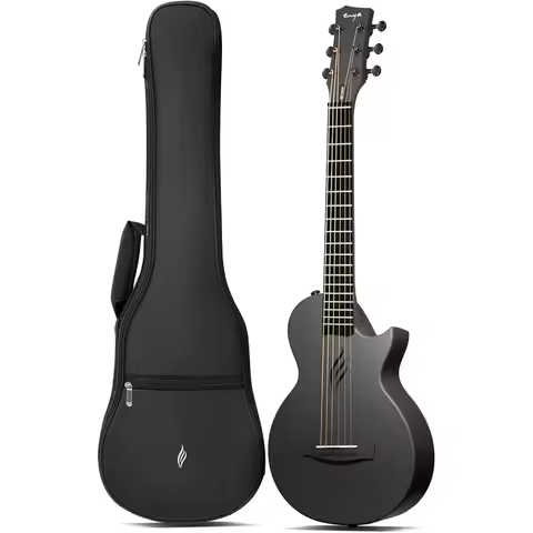 Enya Nova Go Mini Carbon Fiber Acoustic Guitar 1/4 Size 32 Inches Compact Travel Guitar for and Begi