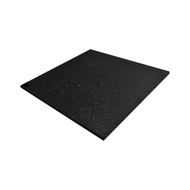 Krisbow 50x50 cm gym rubber carpet, rubber carpet, multi-purpose carpet
