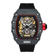 PINTIME ใหม่ Douyin Net Red พร้อม Hollow Automatic Mechanical Men S Watch Miller Men S Watch 8137