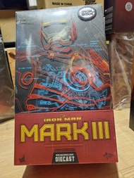 全新Hottoys Iron Man Mark3 Mk3 Diecast MMS256 D07
 Bonus 特別版 SP 合金版
全新  主體及配件從未離盒 
膠紙齊全 完美私藏 顏色光亮
兩頭雕 