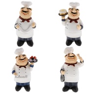 [Kesoto1] French Chef Figurines Kitchen Sculpture for Countertop Table Dinning Room-1