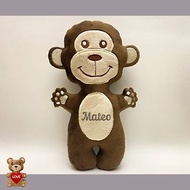 Personalized Small monkey stuffie soft toy ,Super cute personalised soft plush