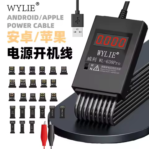 WYLIE WL-638Pro Smart Power Startup Line for IPhone 6G~16Pro Max Android Overvoltage Protection Moth