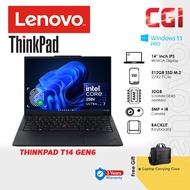 Lenovo 14" ThinkPad T14 Gen 6 Laptop Intel Core U7 258V 32GB RAM 512GB | 1TB SSD Win11Pro 14" 3Y Pre