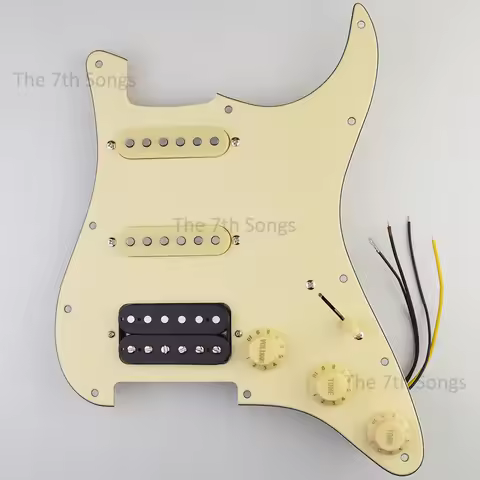HSS Texas Rock N-7.6K M-7.6K SH4 B-16.2K Coil Splitting Alnico 5 Electric guitar Prewired Loaded Pic