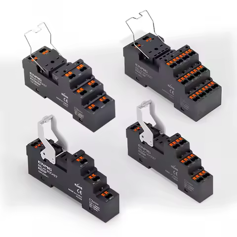 ENMG Relay Base RG05P 5-Pin RG08P 8-Pin RXZE08P 8-Pin RXZE14P 14-Pin Socket for Industrial Relay Con