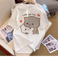 Bubu DUDU áo thun mùa hè hàng đầu nữ tumbrl cặp đôi quần áo kawaii cổ điển grunge áo thun top tees S