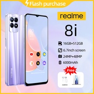 Realme 8i 9i Cellphone big sale Original 2022 Android phone 16GB+256GB HD Camer Dual Sim+SD gaming phone smart phone Mobile phone smartphone Realme OPPO Samsung Xiaomi Redmi POCO Infinix VIVO COD