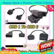OBD 1 To OBD 2 Socket OBD Meter connector 22PIN 16 PIN Convertor Adapter Cable toyota nissan scanner
