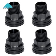 PVC Bulkhead Fitting Water Tank Connector Black Water Tank Connector for Rain Barrels Aquariums Water Tanks Tubs Pools