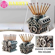 BARRY1 Desk Organizer, V6/V8 Engine Shaped Fun Engine Block Pen Holder, Enthusiasts for V8 Engine Cr