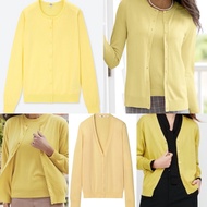 Yellow women's Cardigan