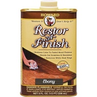 Howard Restor-A-Finish Ebony Brown 8oz (2-Pack)