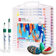 Bộ Bút Đánh Dấu Sơn Deli Cho Trẻ Em-Bút Acrylic Nhanh Khô Cho Gỗ Đá Nhựa Canvas 36 Màu Sắc Sống Động